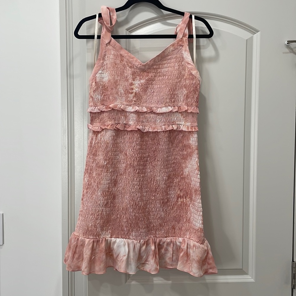 Pink mini dress